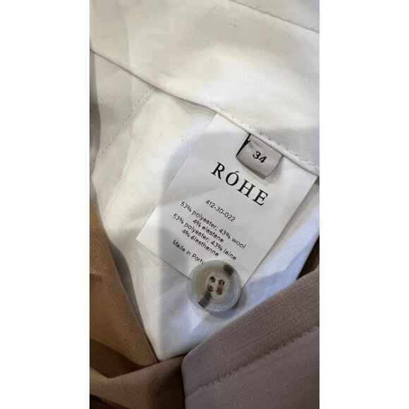 Rohe Women's Brown Wide Leg Pleated Pants size FR 34/ US 2 NWOT - Picture 10 of 11